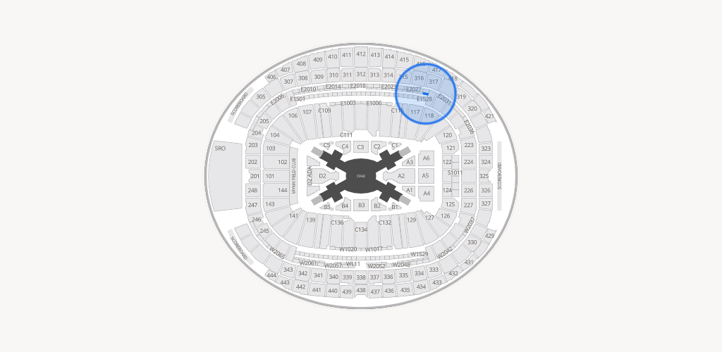 Allegiant Stadium Seating Chart