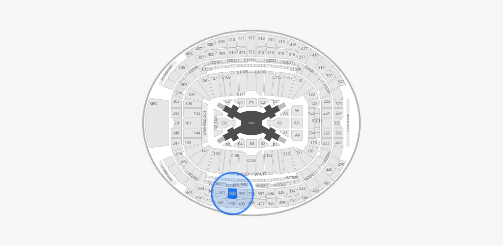 Allegiant Stadium Seating Chart