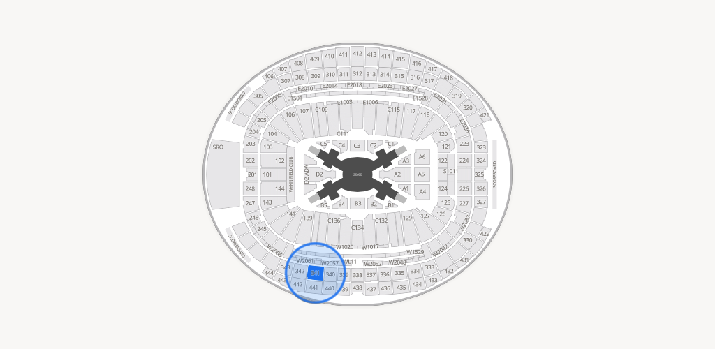 Allegiant Stadium Seating Chart