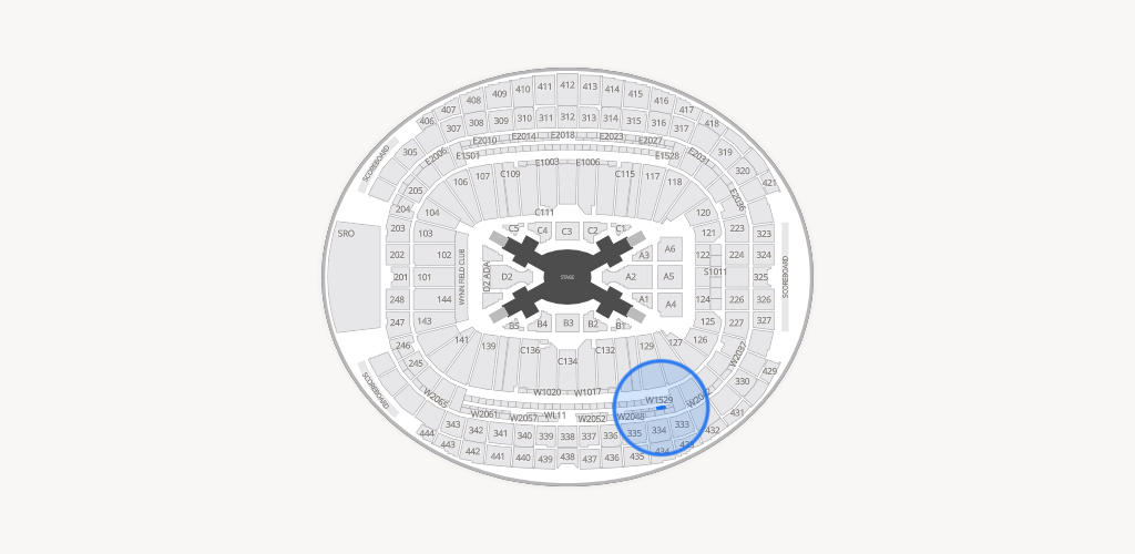 Allegiant Stadium Seating Chart