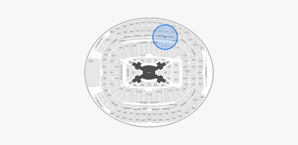 Allegiant Stadium Seating Chart
