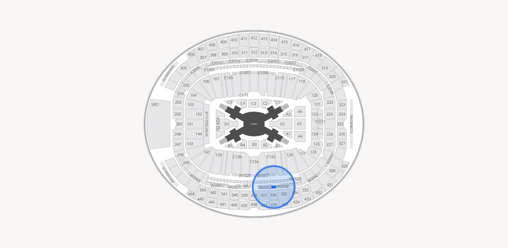 Allegiant Stadium Seating Chart