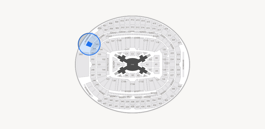 Allegiant Stadium Seating Chart