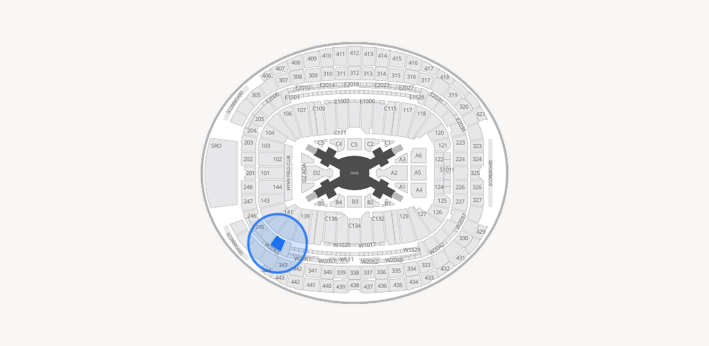 Allegiant Stadium Seating Chart