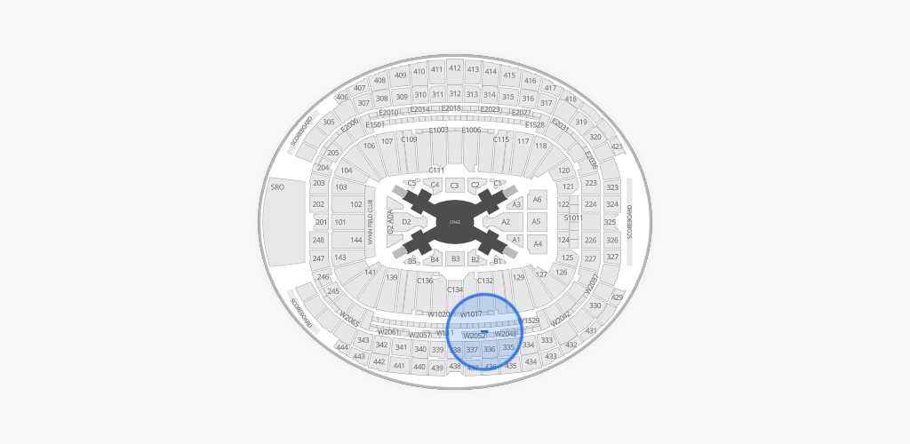 Allegiant Stadium Seating Chart