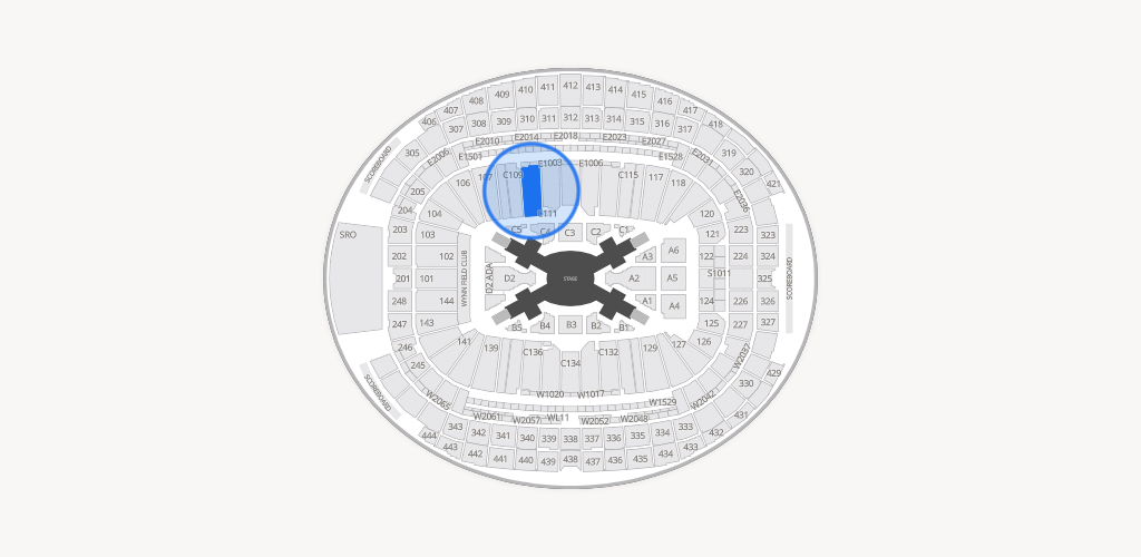 Allegiant Stadium Seating Chart