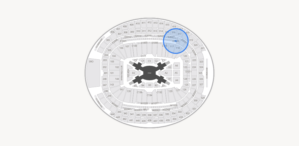 Allegiant Stadium Seating Chart