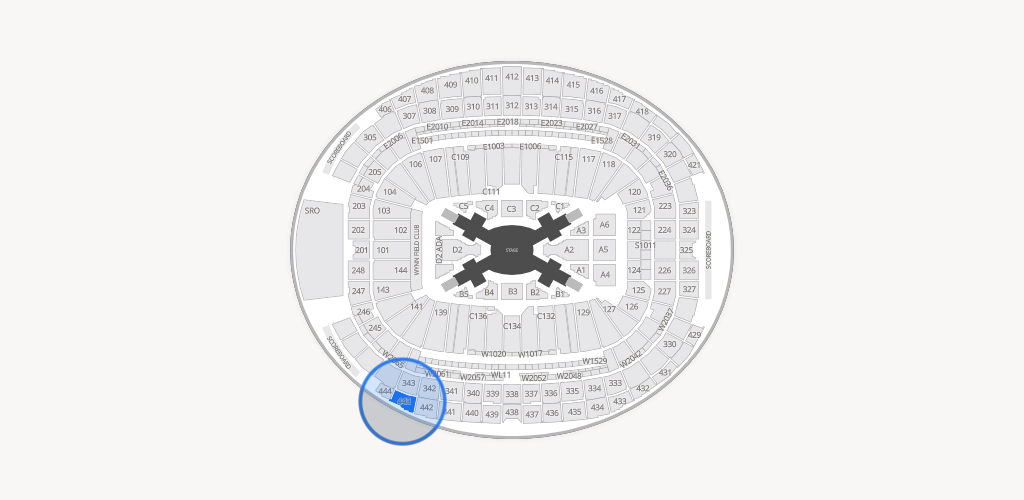 Allegiant Stadium Seating Chart