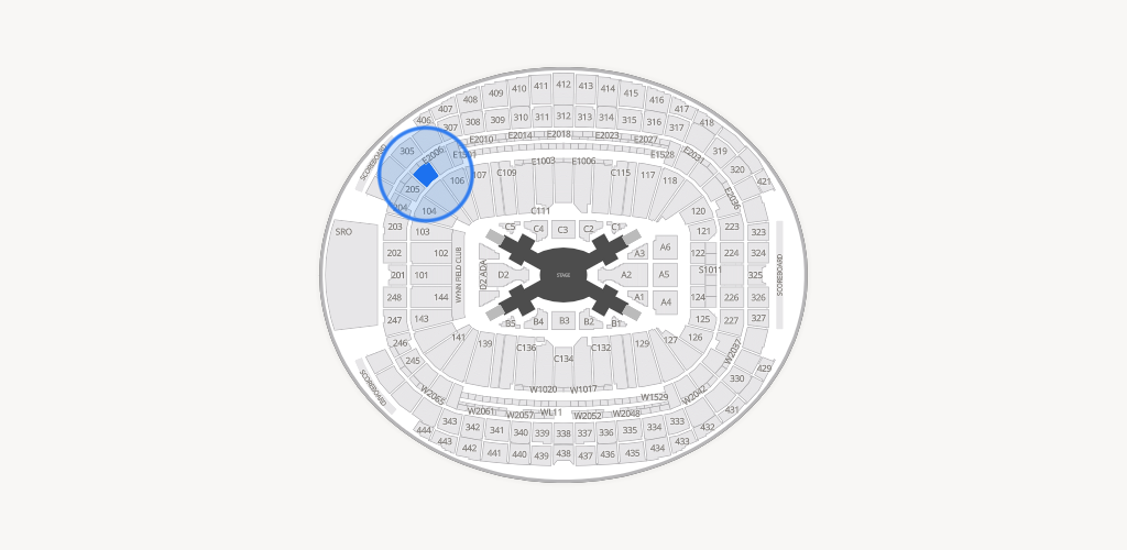 Allegiant Stadium Seating Chart