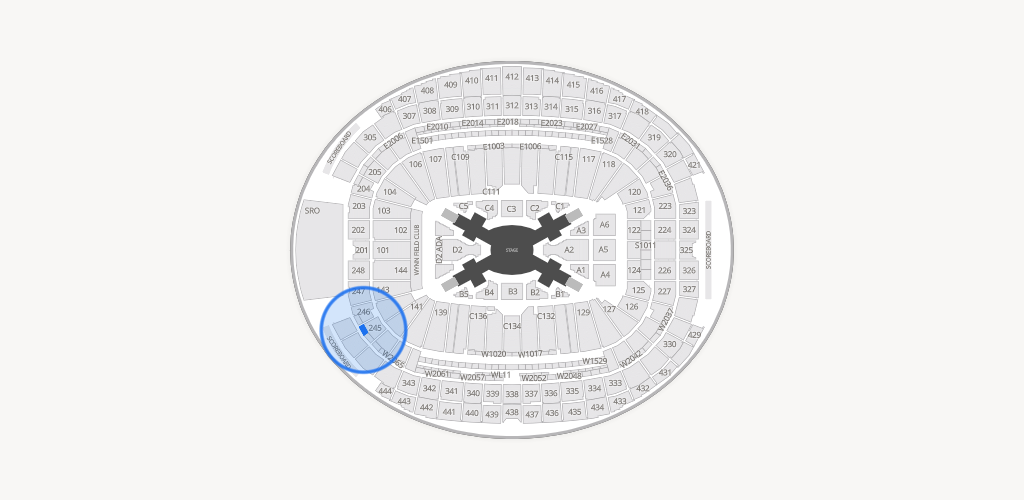 Allegiant Stadium Seating Chart