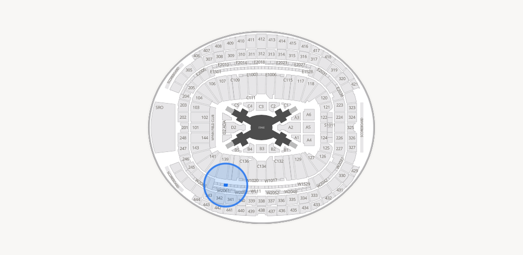 Allegiant Stadium Seating Chart