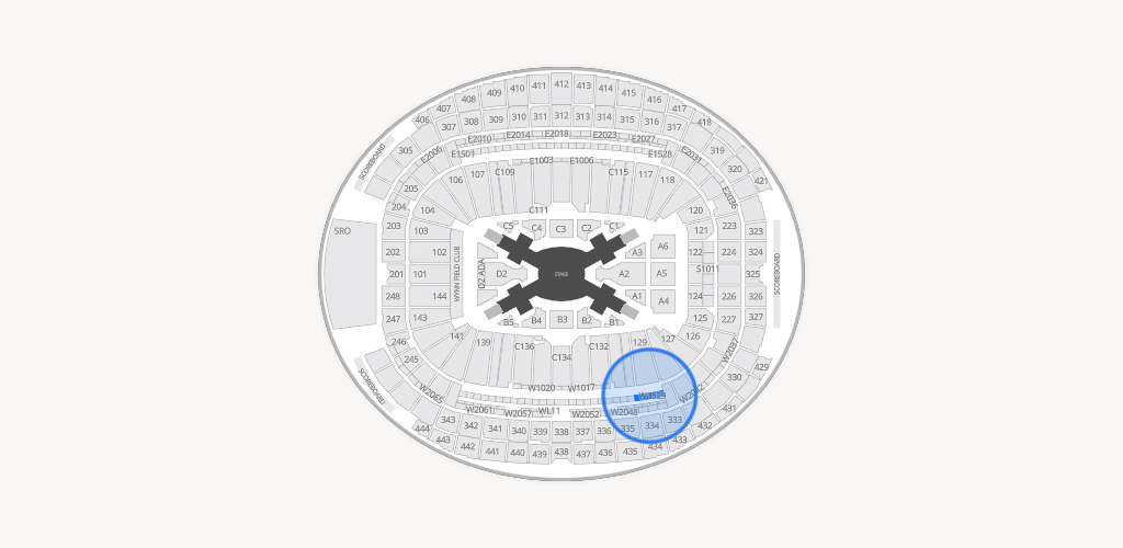 Allegiant Stadium Seating Chart