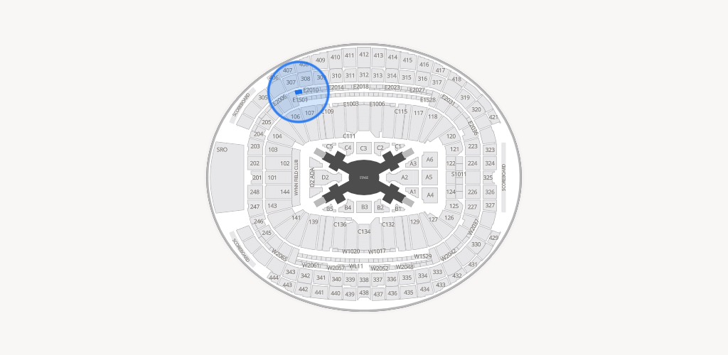 Allegiant Stadium Seating Chart