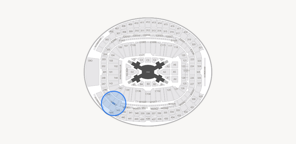 Allegiant Stadium Seating Chart