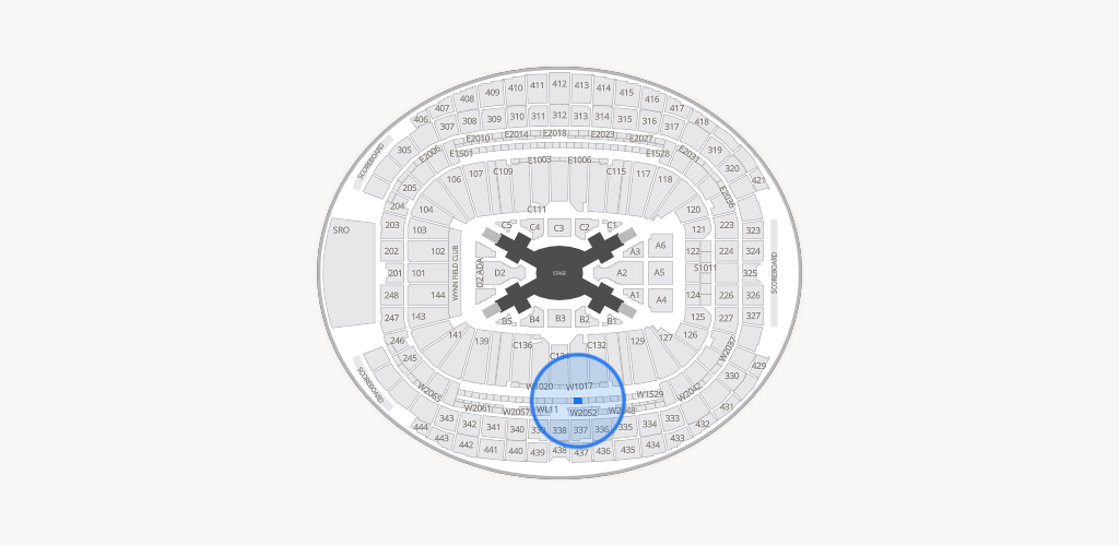 Allegiant Stadium Seating Chart