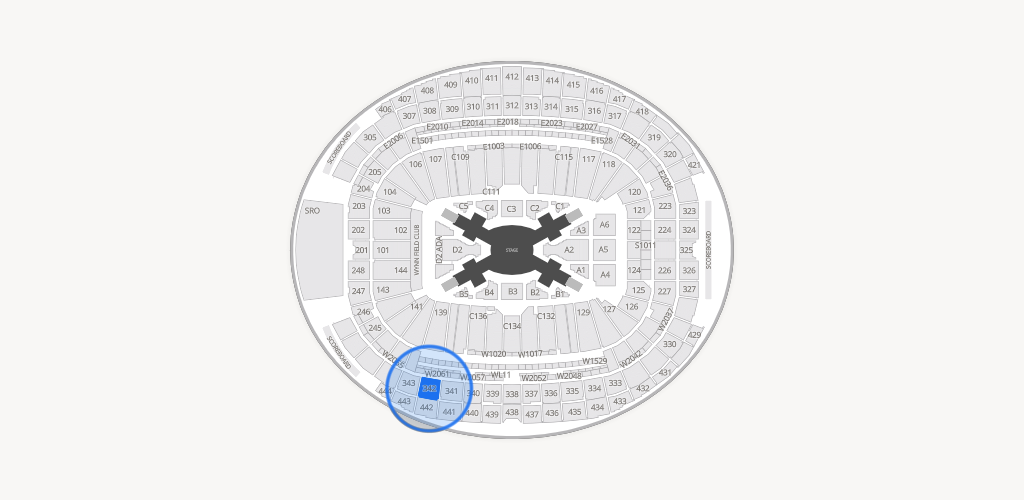 Allegiant Stadium Seating Chart