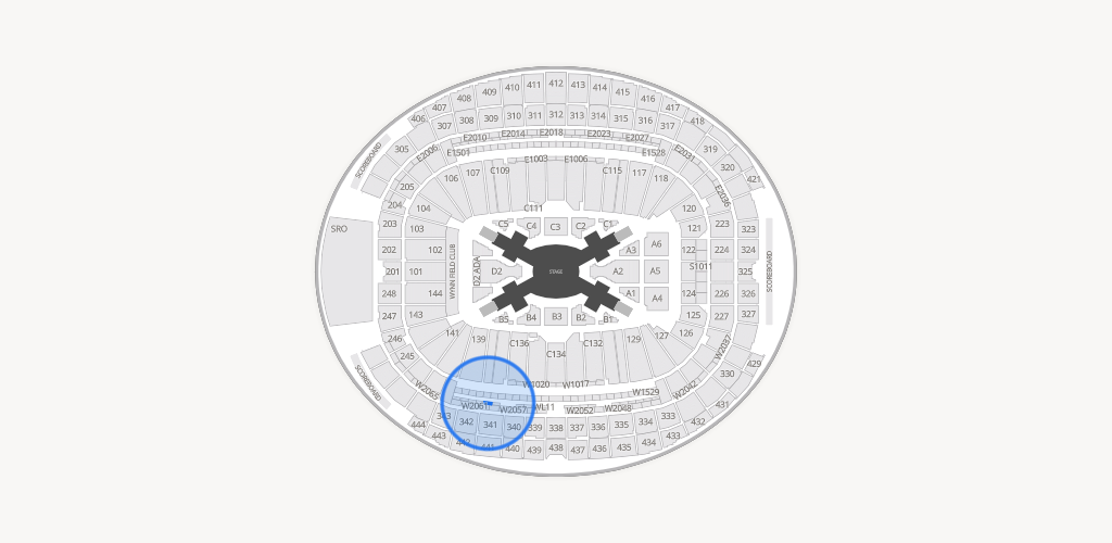Allegiant Stadium Seating Chart