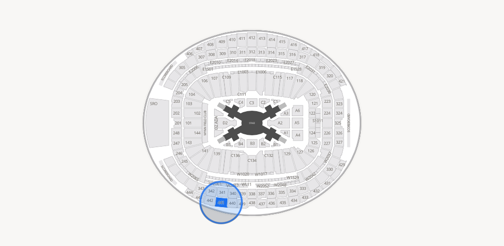 Allegiant Stadium Seating Chart