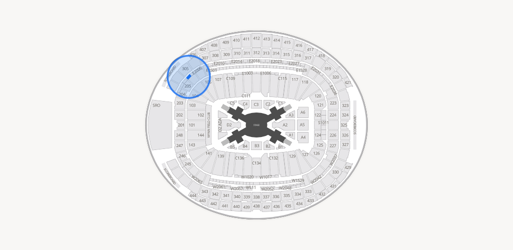 Allegiant Stadium Seating Chart