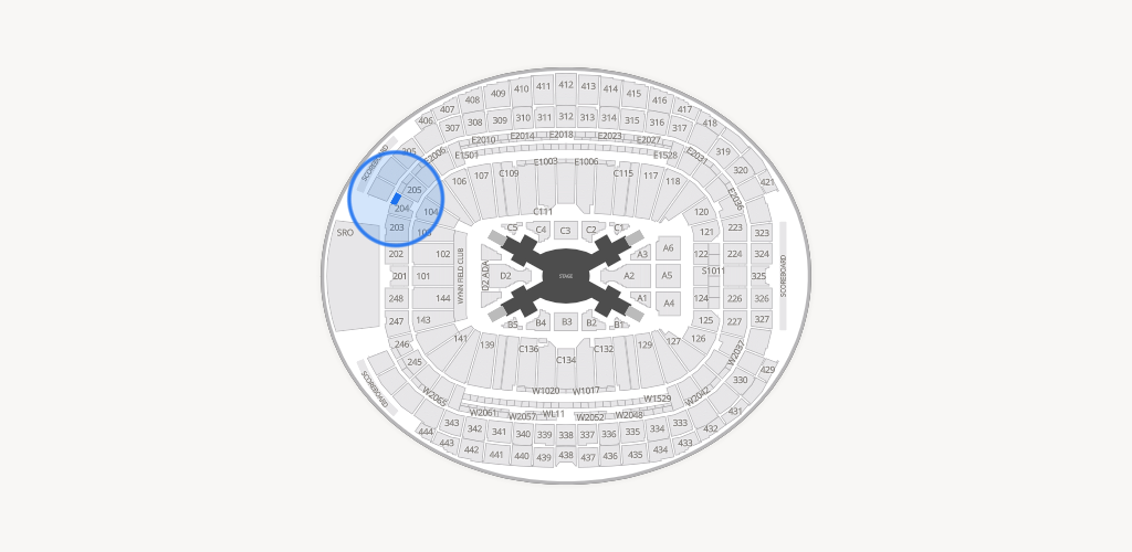 Allegiant Stadium Seating Chart
