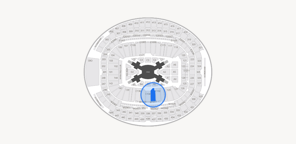 Allegiant Stadium Seating Chart