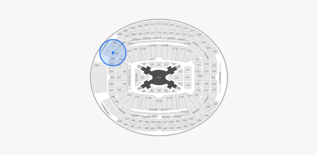 Allegiant Stadium Seating Chart