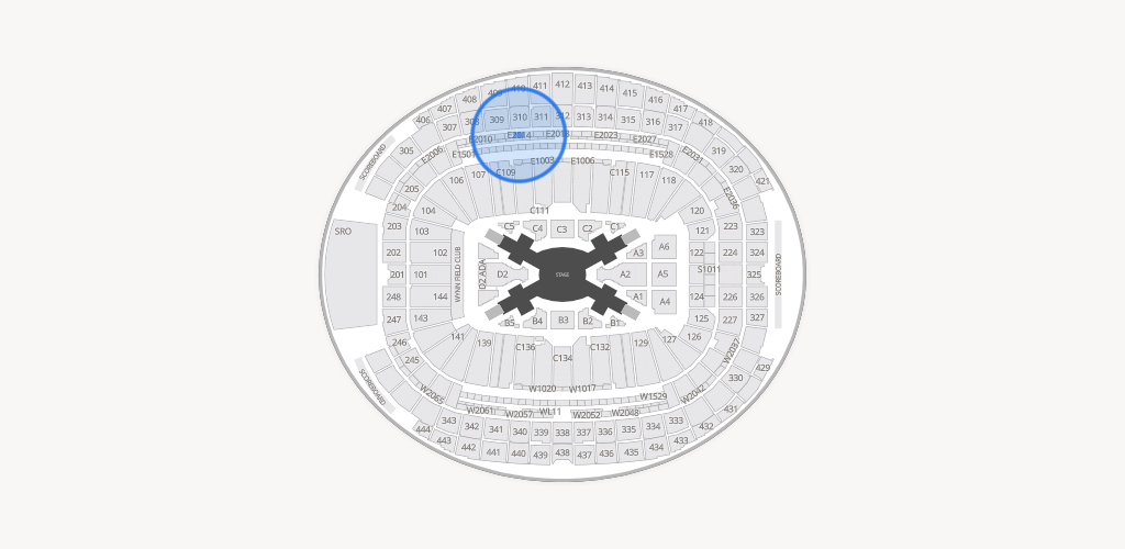 Allegiant Stadium Seating Chart