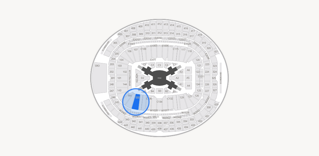 Allegiant Stadium Seating Chart