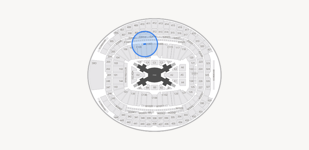 Allegiant Stadium Seating Chart