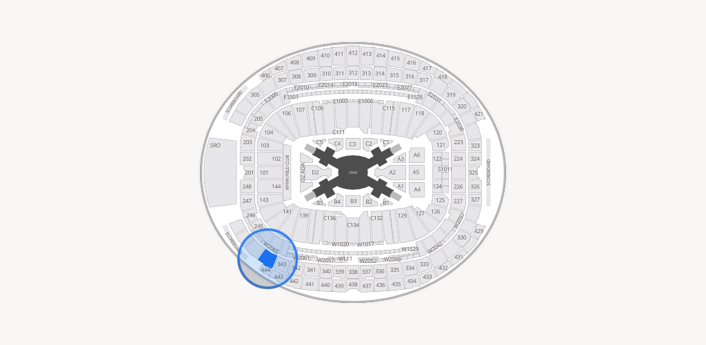 Allegiant Stadium Seating Chart