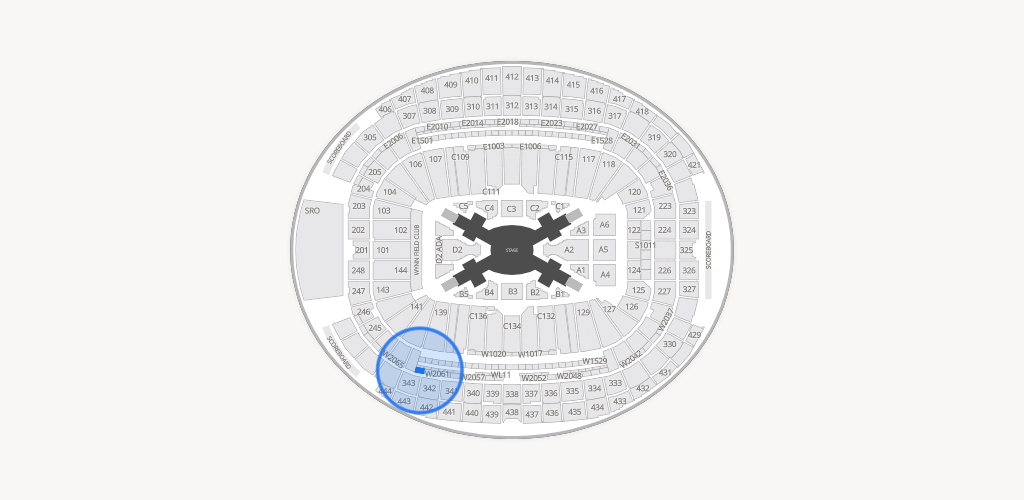 Allegiant Stadium Seating Chart