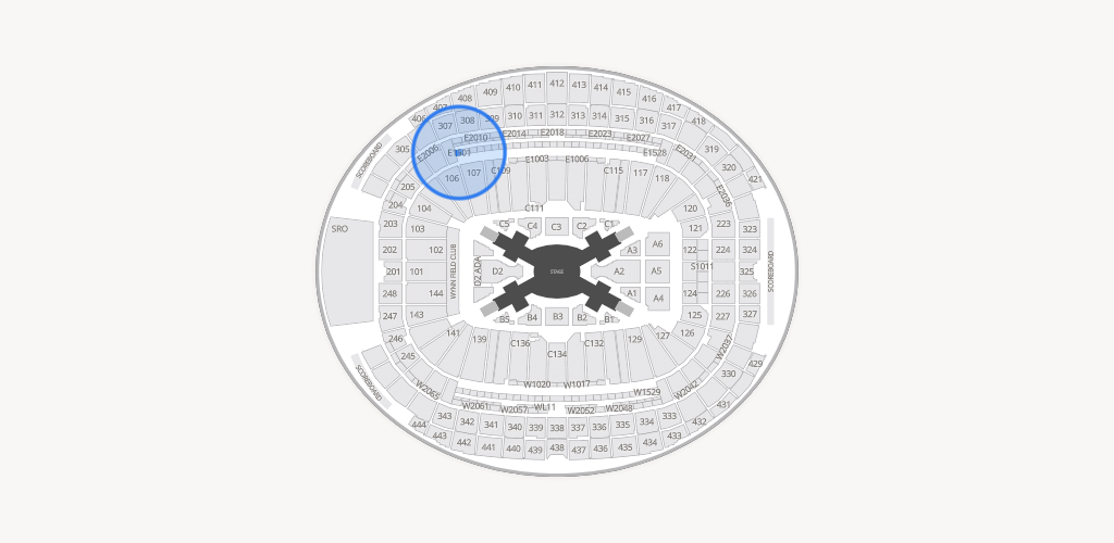 Allegiant Stadium Seating Chart