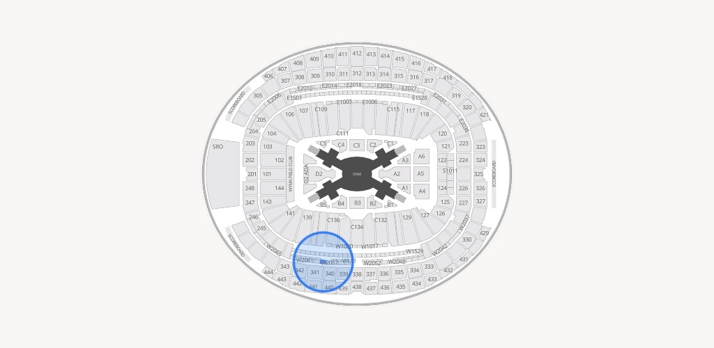 Allegiant Stadium Seating Chart