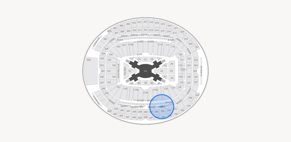 Allegiant Stadium Seating Chart
