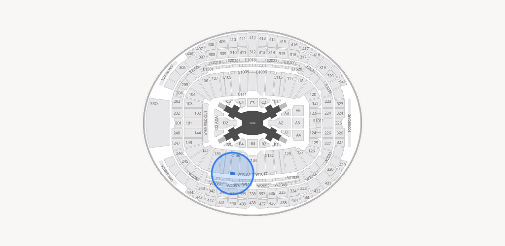 Allegiant Stadium Seating Chart