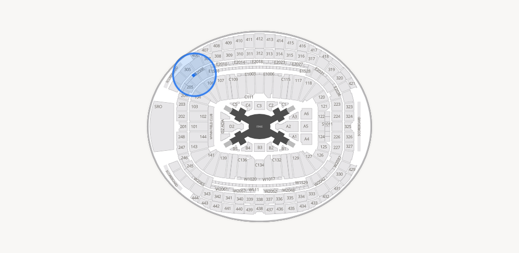 Allegiant Stadium Seating Chart