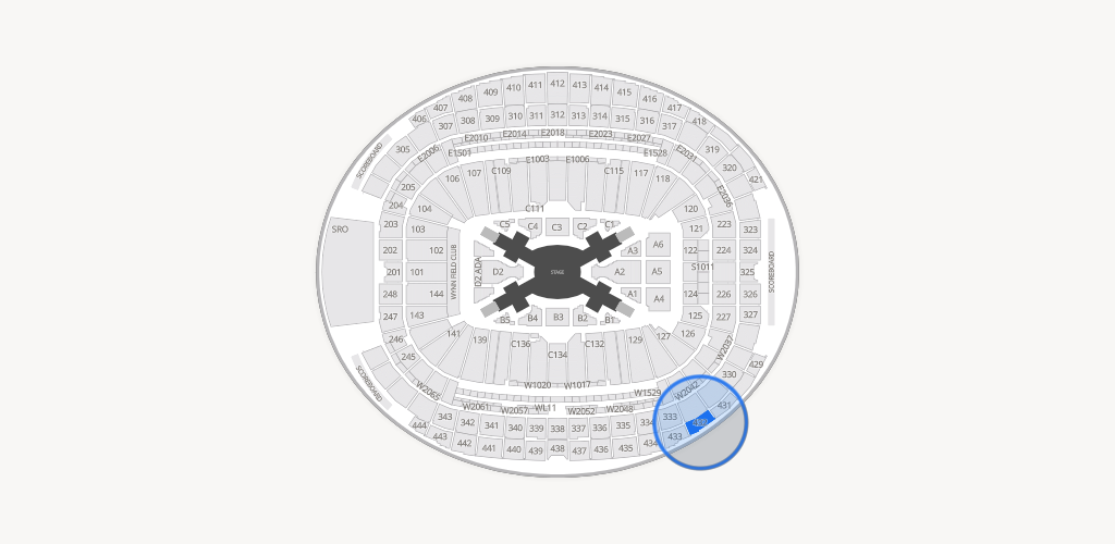 Allegiant Stadium Seating Chart