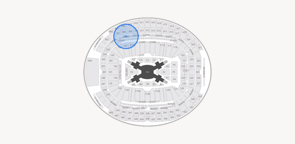 Allegiant Stadium Seating Chart
