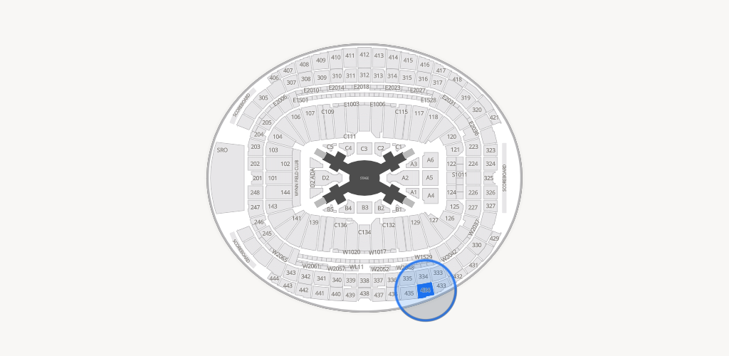 Allegiant Stadium Seating Chart