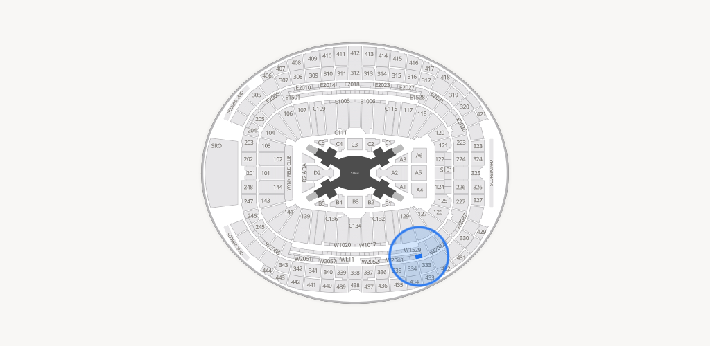 Allegiant Stadium Seating Chart