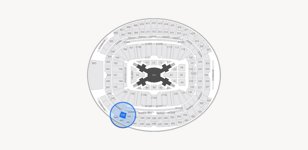 Allegiant Stadium Seating Chart