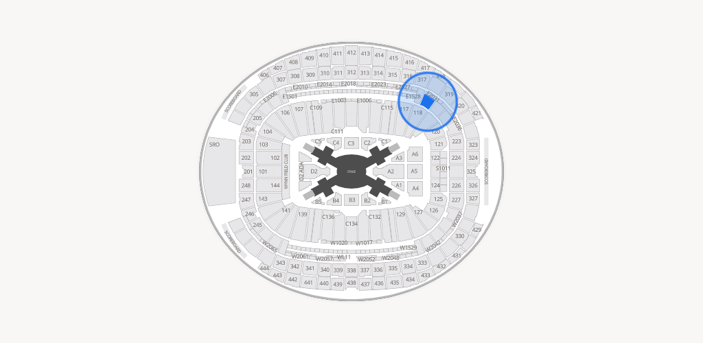 Allegiant Stadium Seating Chart