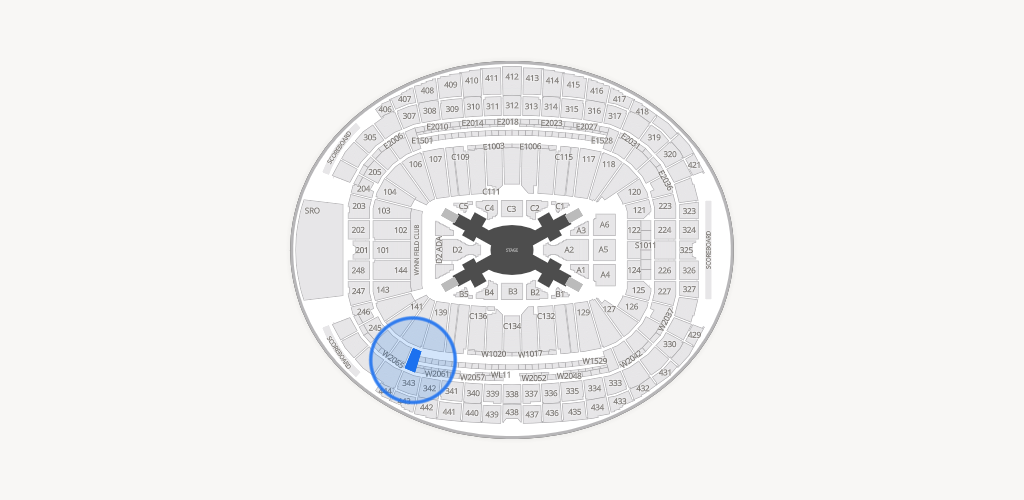 Allegiant Stadium Seating Chart