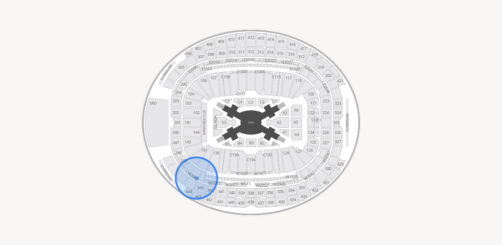 Allegiant Stadium Seating Chart