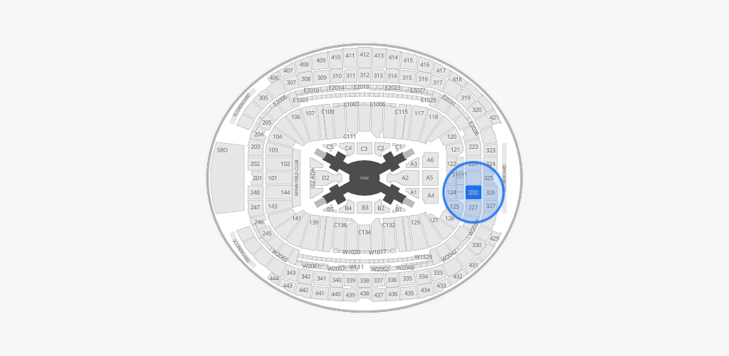 Allegiant Stadium Seating Chart