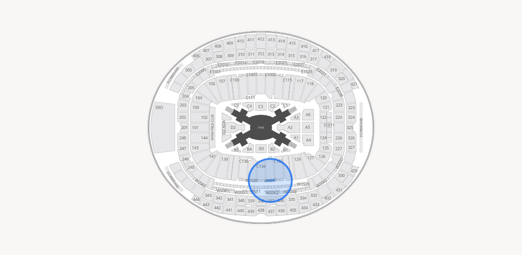 Allegiant Stadium Seating Chart