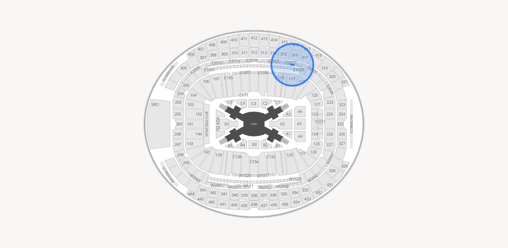 Allegiant Stadium Seating Chart