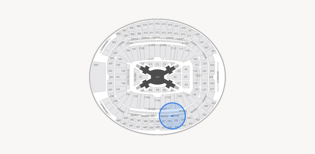 Allegiant Stadium Seating Chart