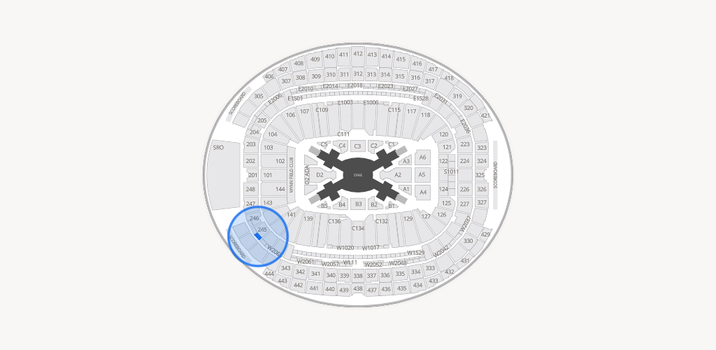 Allegiant Stadium Seating Chart