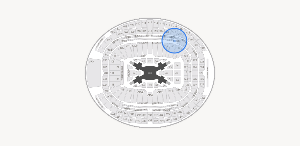 Allegiant Stadium Seating Chart